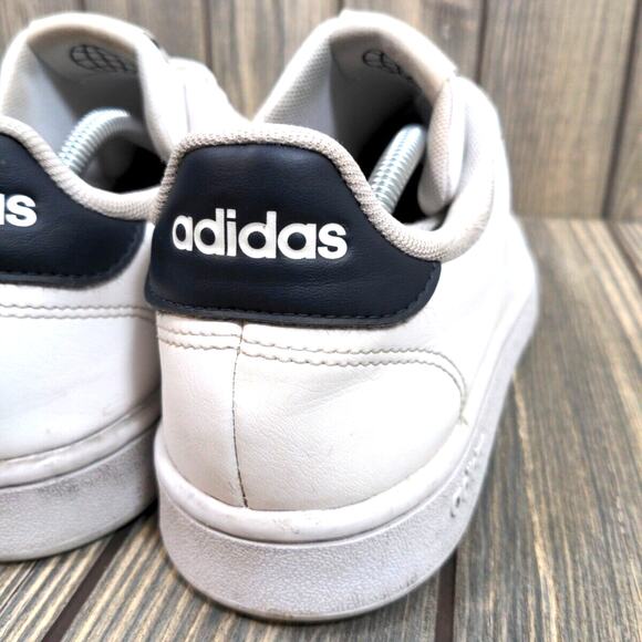 Adidas Men Advantage Cloud White Legend Ink Low Sneakers Shoes 7 Women 9 GZ5299 - Picture 10 of 11